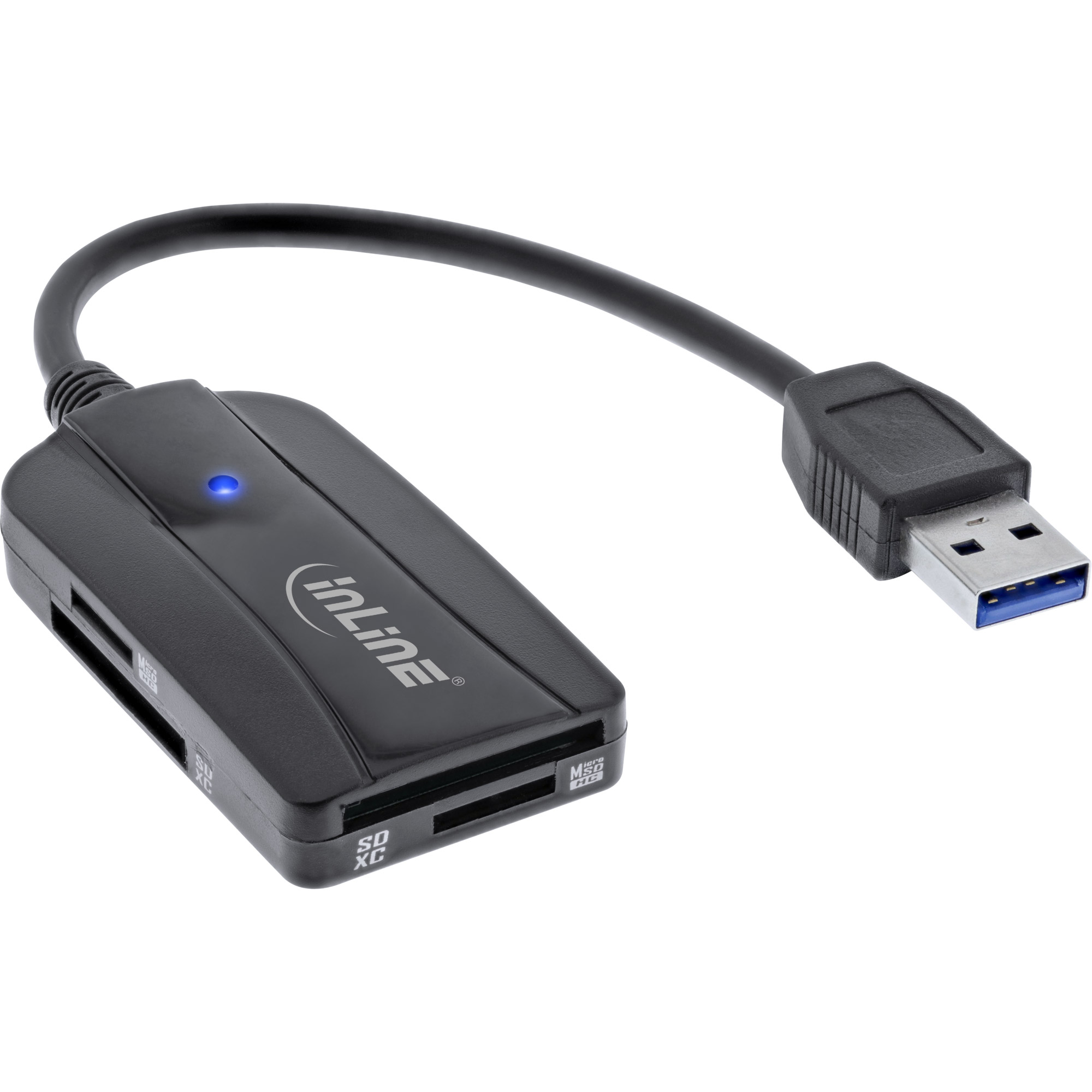 Inline® Card Reader USB 3.1 USB-A , für SD/SDHC/SDXC, microSD, UHS-II kompatibel Inline® Card Reader USB 3.1 USB-A , für SD/SDHC/SDXC, microSD, UHS-II kompatibel