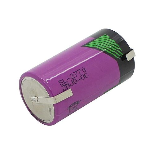 Tadiran Lithium SL-2770/T C 3,6V mit Lötfahnen U-Form Tadiran Lithium SL-2770/T C 3,6V mit Lötfahnen U-Form