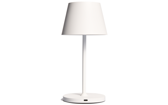 LED-Tischleuchte ROLF KERN „Club Mini“ 25cm, weiß, Akku, dimmbar