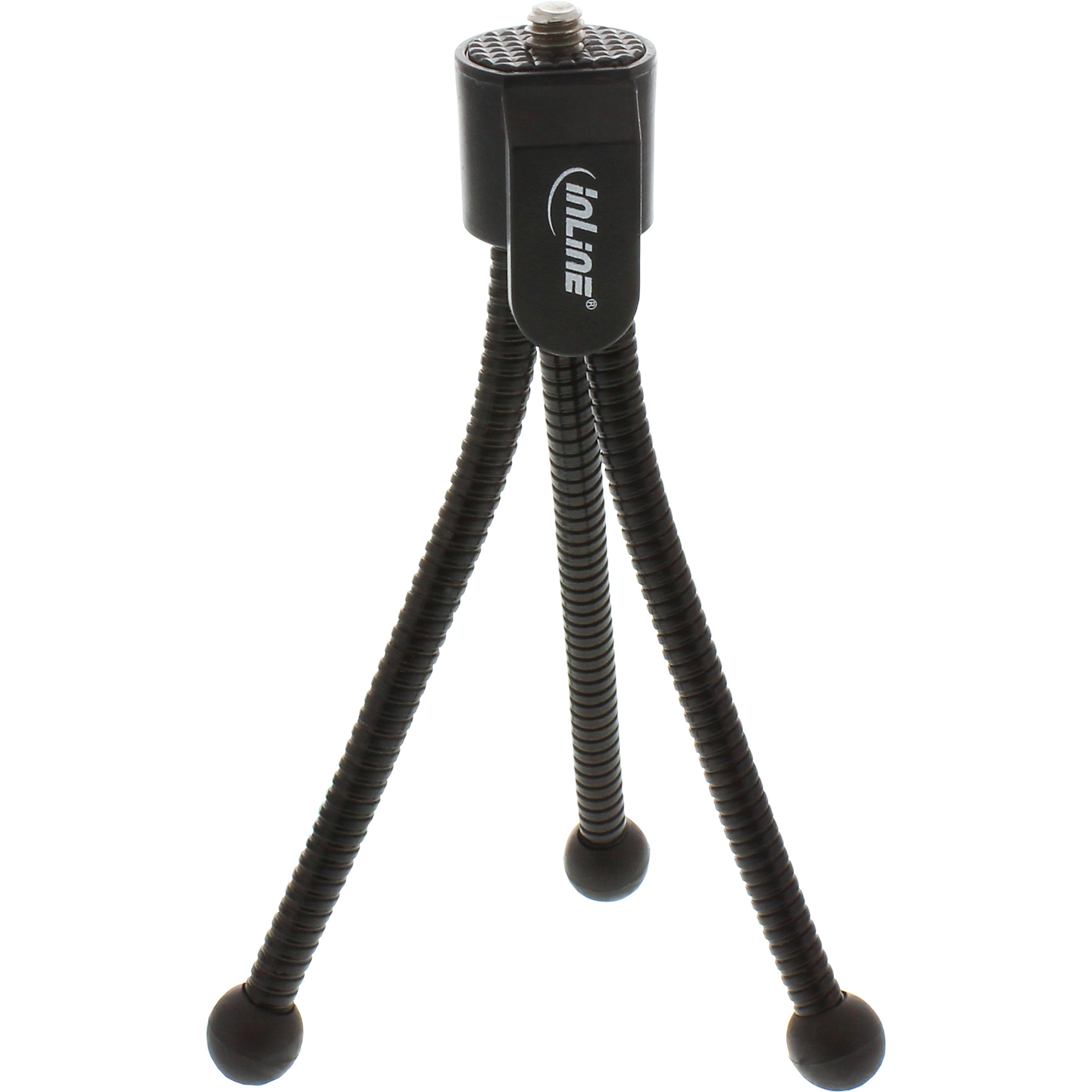 Inline® Mini-Stativ für Digitalkameras, 12,5cm Höhe, schwarz