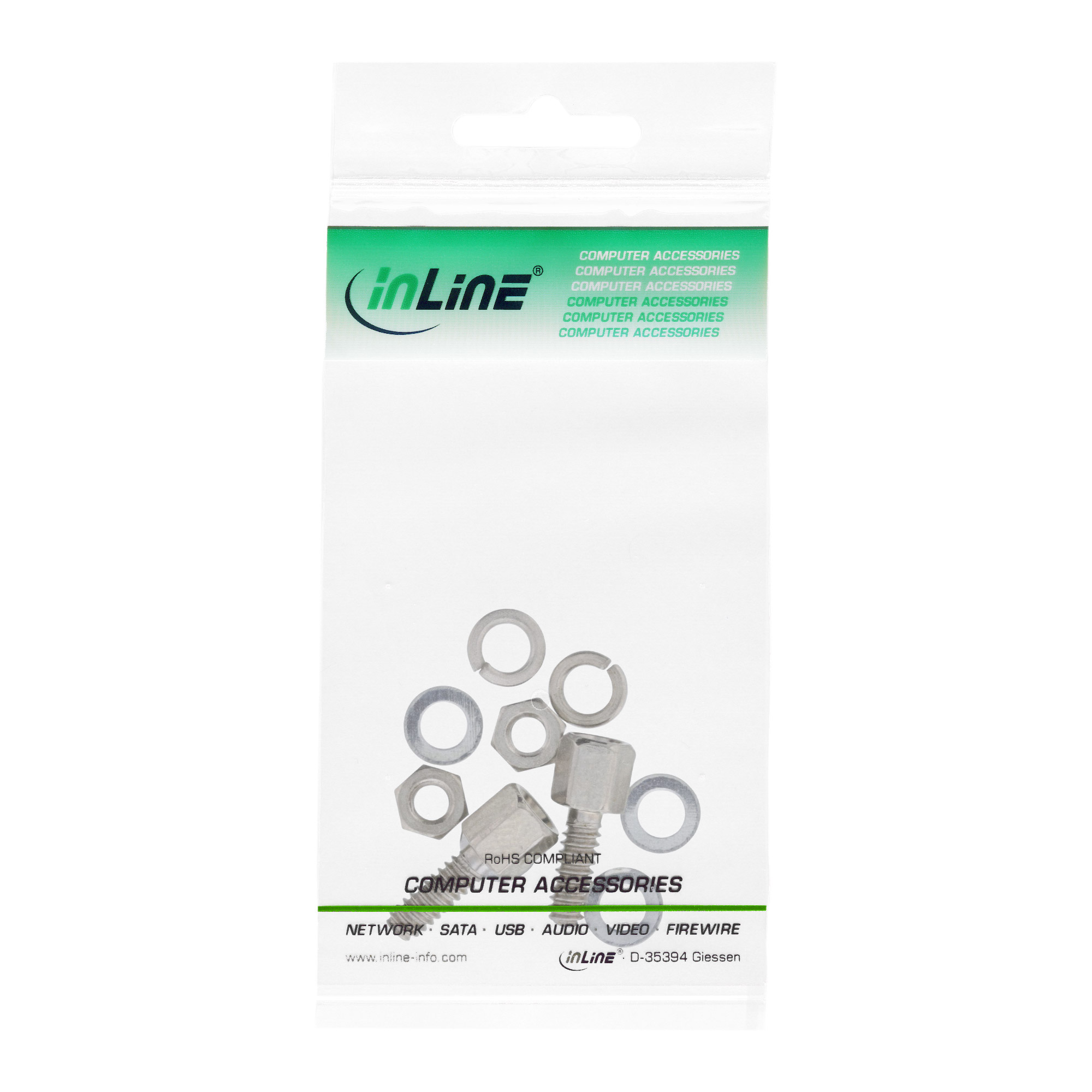 Inline® Schraubensatz (SUB-D Befestigungssatz), 10-teilig