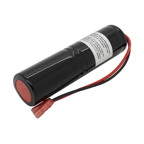 Notleuchtenakku NiCd 2,4V 4500mAh L1x2 Mono D mit 150mm Kabel und 2,8mm Faston-Anschluss Notleuchtenakku NiCd 2,4V 4500mAh L1x2 Mono D mit 150mm Kabel und 2,8mm Faston-Anschluss