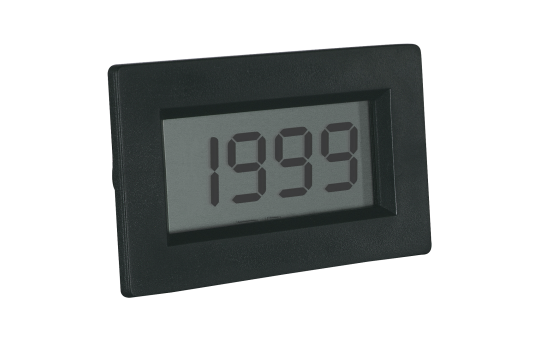 LCD Voltmeter-Einbaumodul PeakTech ''LDP-135'', 13mm Ziffernhöhe, Batteriebetrieben (9V Batterie)