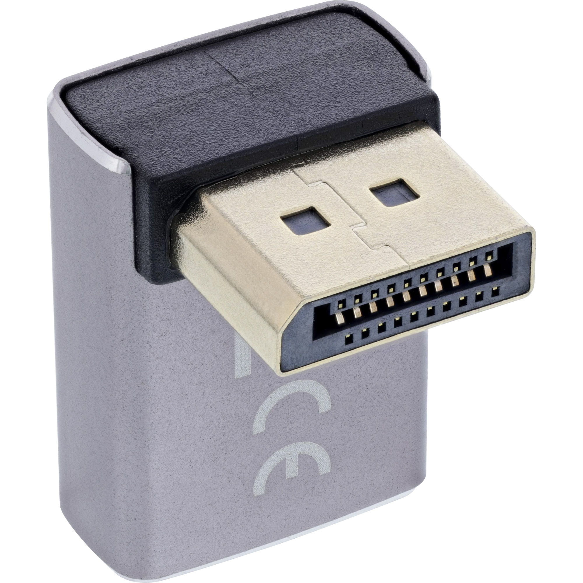 InLine® DisplayPort 1.4 Adapter, DisplayPort Stecker / Buchse, 90° oben, 8K UHD InLine® DisplayPort 1.4 Adapter, DisplayPort Stecker / Buchse, 90° oben, 8K UHD