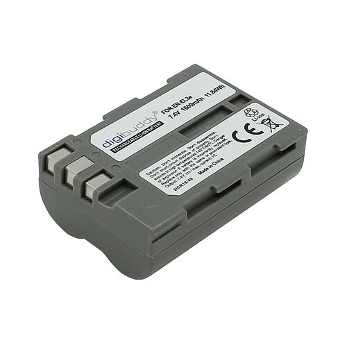 Digicam-Akku LiIon 7,4V 1600mAh ersetzt Nikon D700