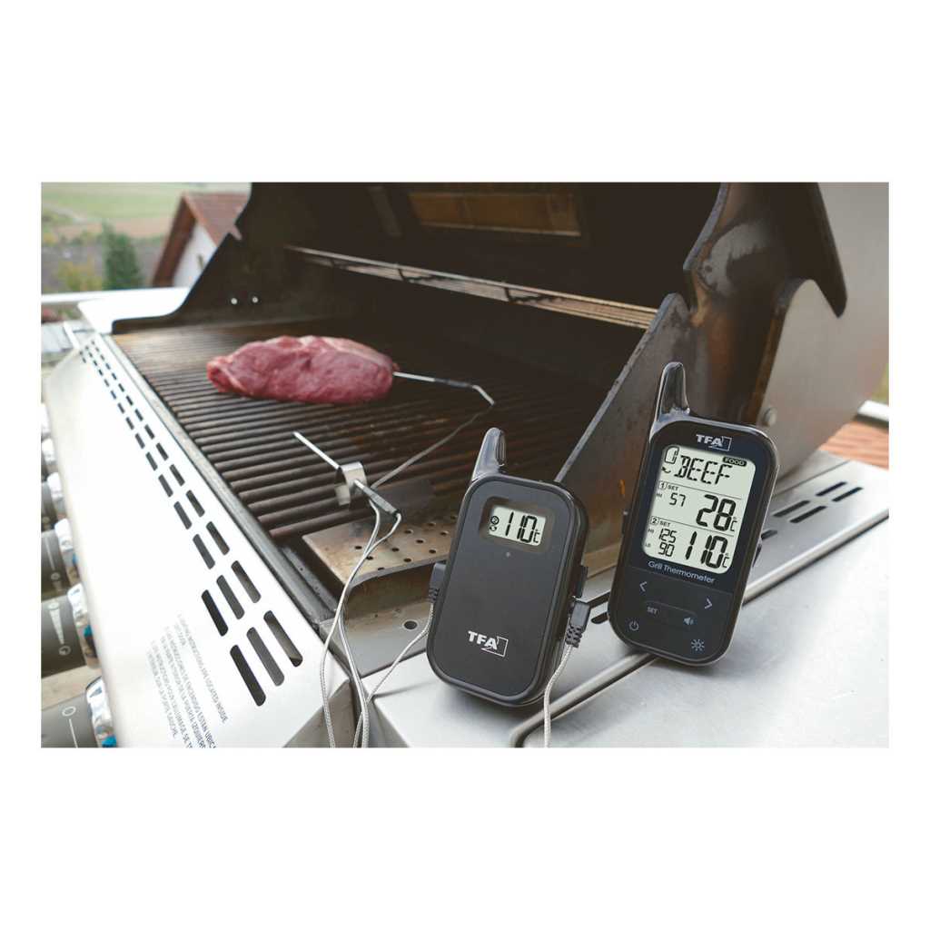 Küchen-Chef TWIN Funk-Grill-Bratenthermometer 14.1511.01
