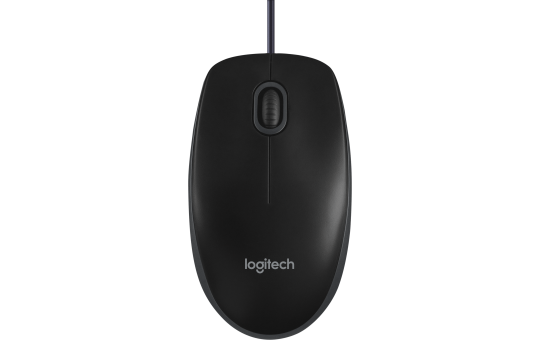 Maus Logitech ''B100'', USB, 800dpi, schwarz, kabelgebunden