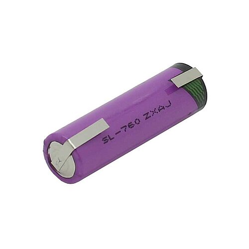 Tadiran Lithium SL-760/T AA 3,6V mit Lötfahnen U-Form
