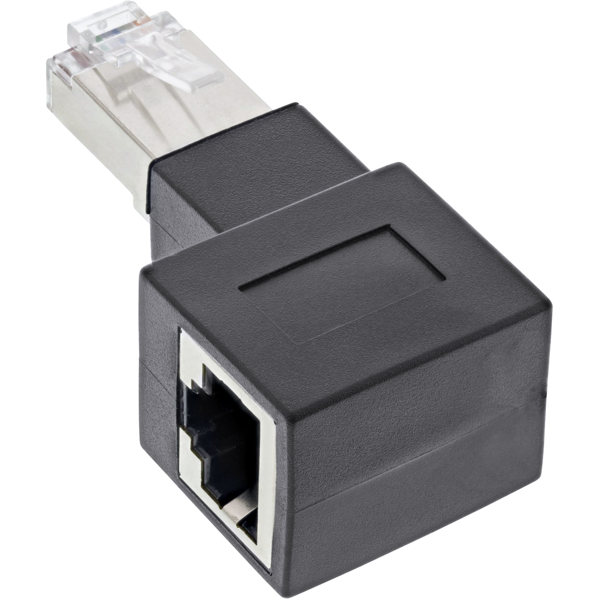 Inline® Patchkabel-Adapter Cat.6A, RJ45 Stecker/Buchse, 90° rechts gewinkelt Inline® Patchkabel-Adapter Cat.6A, RJ45 Stecker/Buchse, 90° rechts gewinkelt