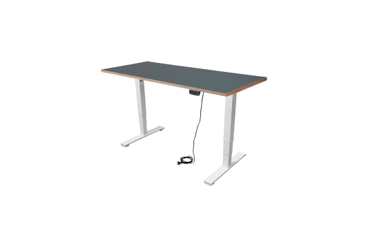 Schreibtisch imstande, business-w + Platte 140x60cm Smokey Blue