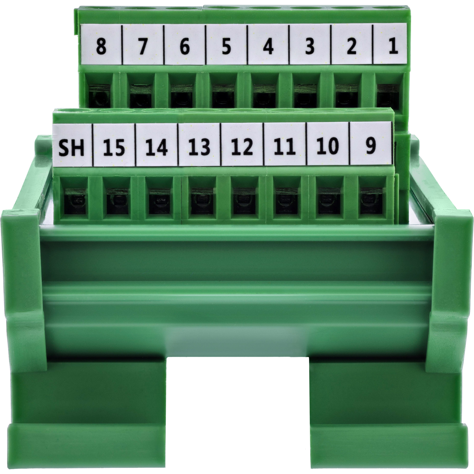 InLine® D-Sub 15 Terminalblock, Stecker, Schraubklemme, für Hutschiene