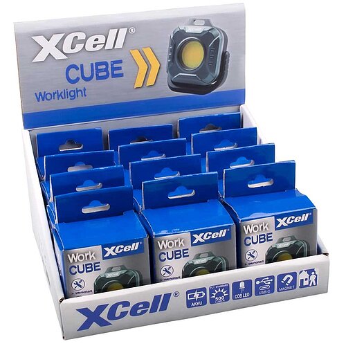 XCell Worklight CUBE 12er Theken-Display Display
