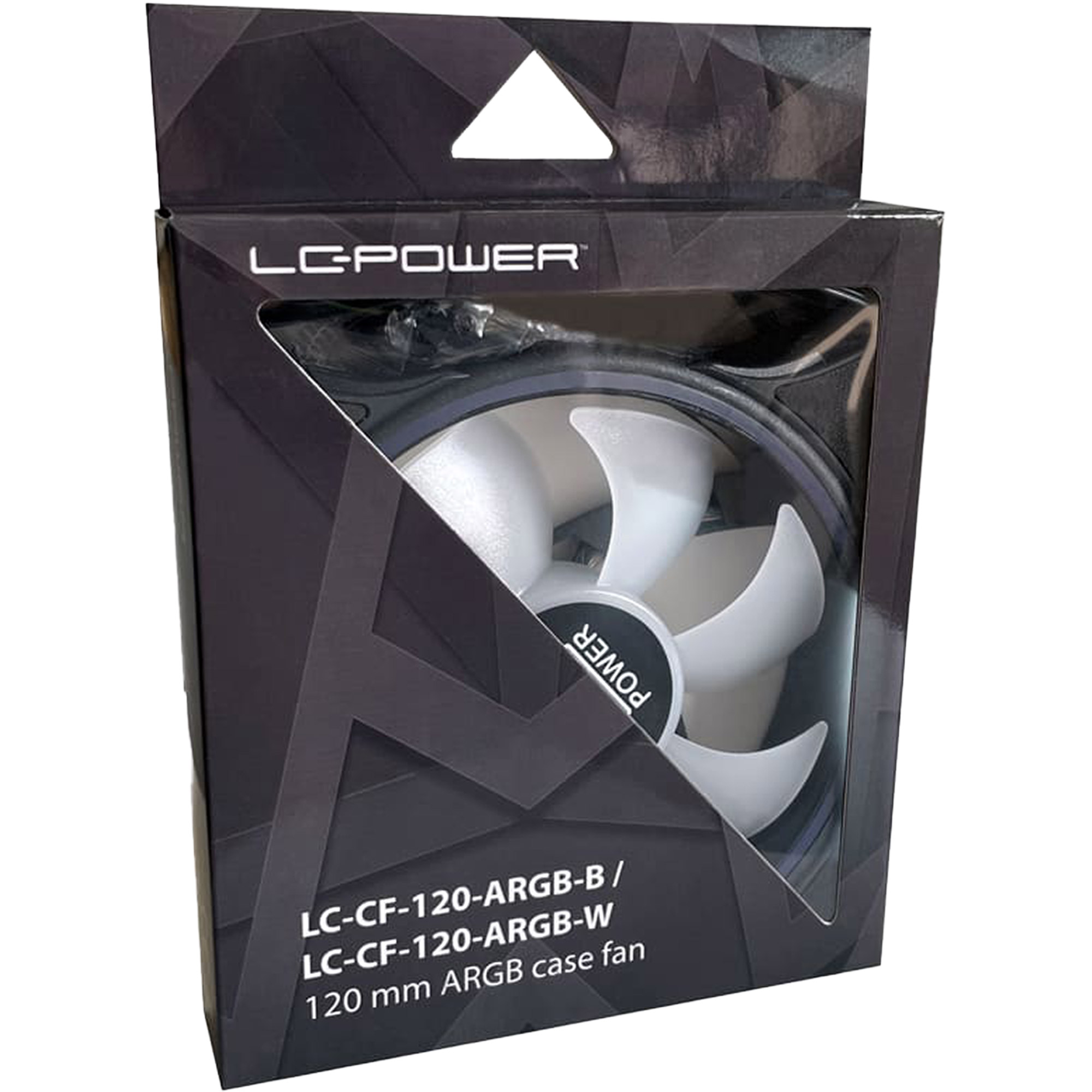 LC-Power LC-CF-120-ARGB-B 120mm Gehäuselüfter mit ARGB-Beleuchtung LC-Power LC-CF-120-ARGB-B 120mm Gehäuselüfter mit ARGB-Beleuchtung