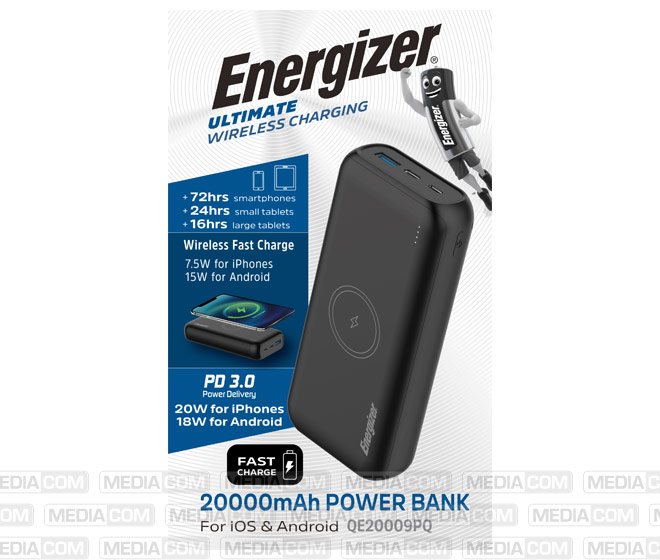 Akku Powerbank, 20.000mAh, QE20009PQ, schwarz Akku Powerbank, 20.000mAh, QE20009PQ, schwarz