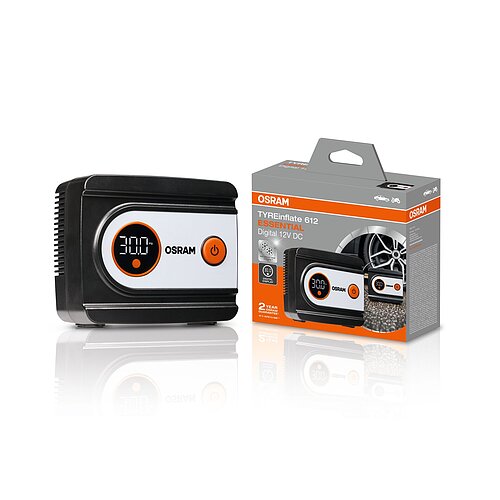 TYREinflate 612 ESSENTIAL Reifenpumpe mit Kabel 2 Jahre Garantie 1St. OSRAM