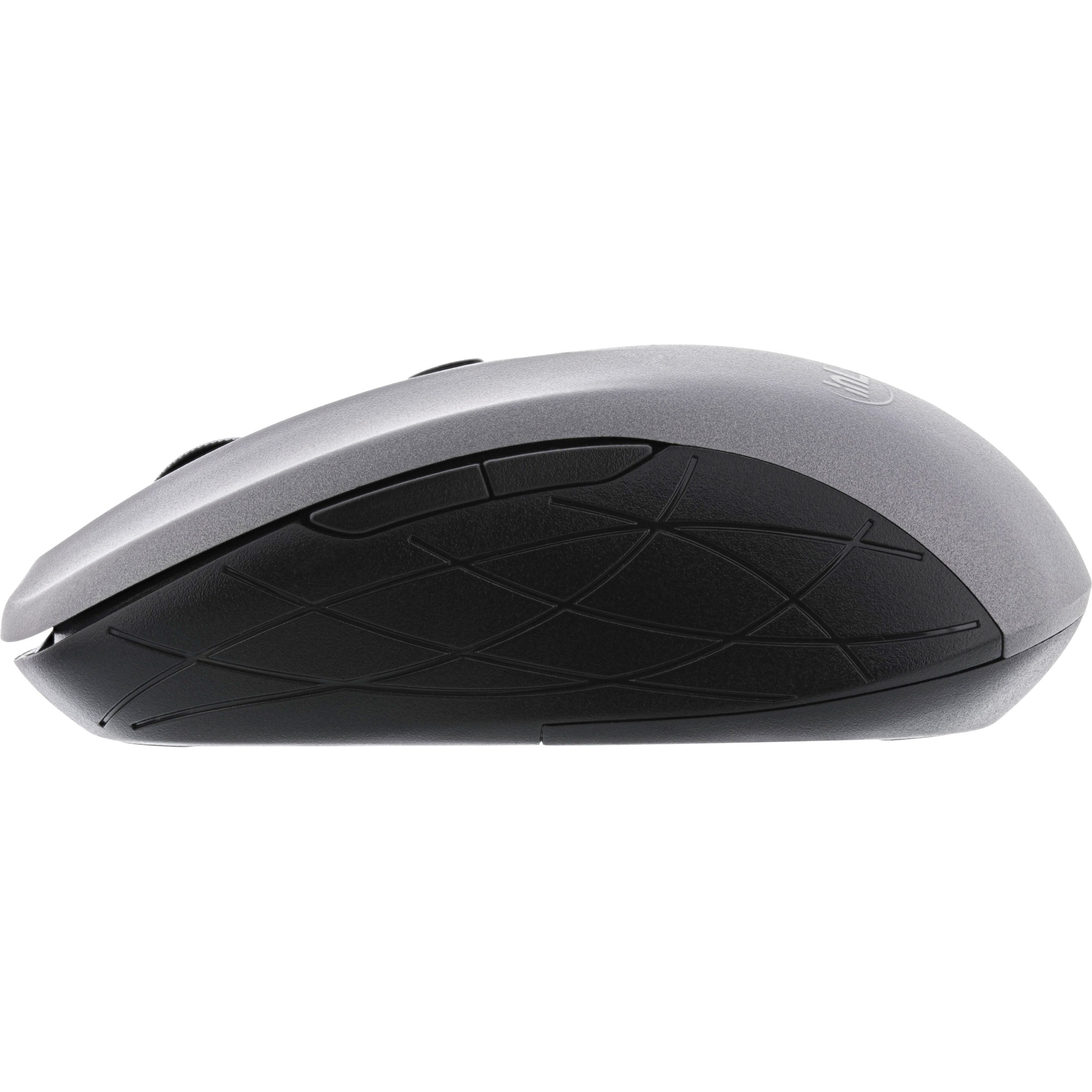 Inline® Maus 3-in-1, Bluetooth + 2x 2.4GHz Funk, 5 Tasten, optisch, grau/schwarz