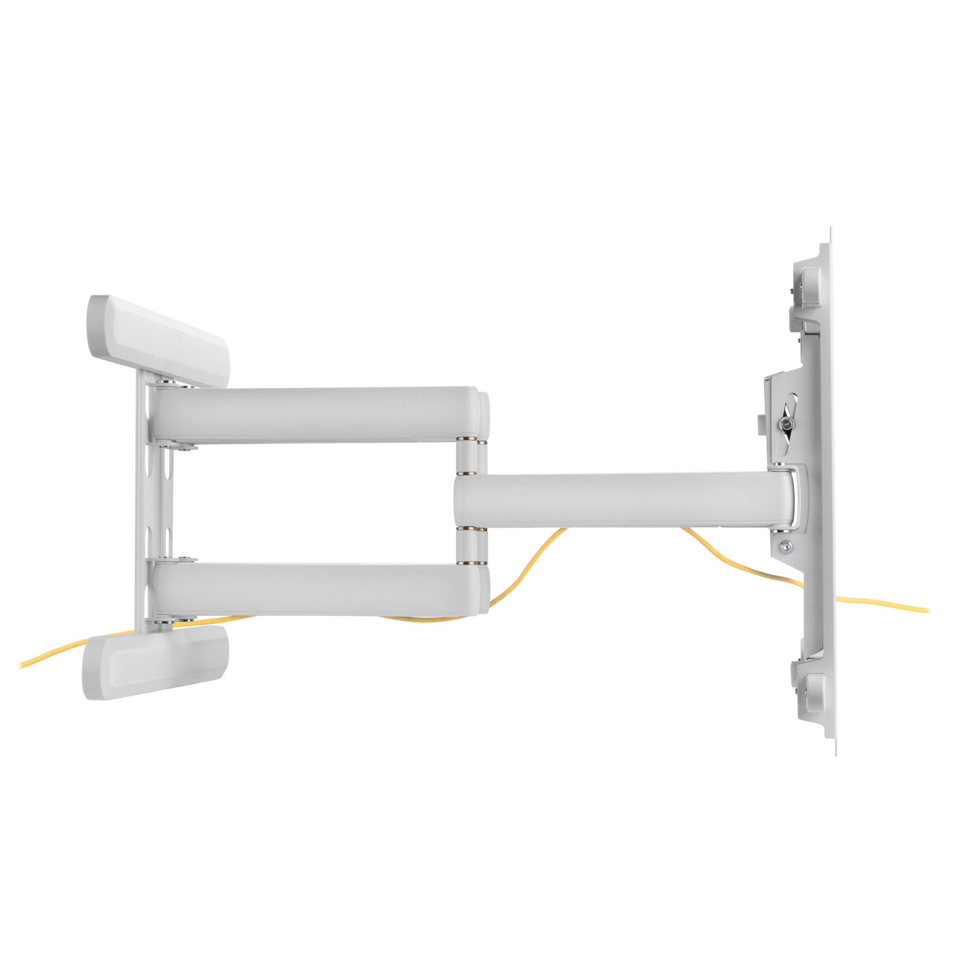 Inline® Premium Aluminium Wandhalterung, für Flach-TV (37-80"), weiß