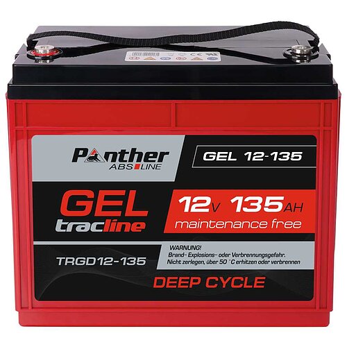 Panther tracline Gel Deep Cycle 12V 135Ah