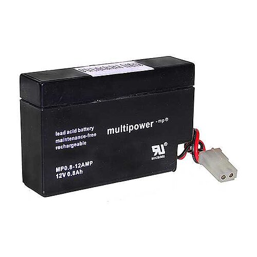 Multipower MP0.8-12AMP AGM 12 V 12 Ah - AMP Stecker