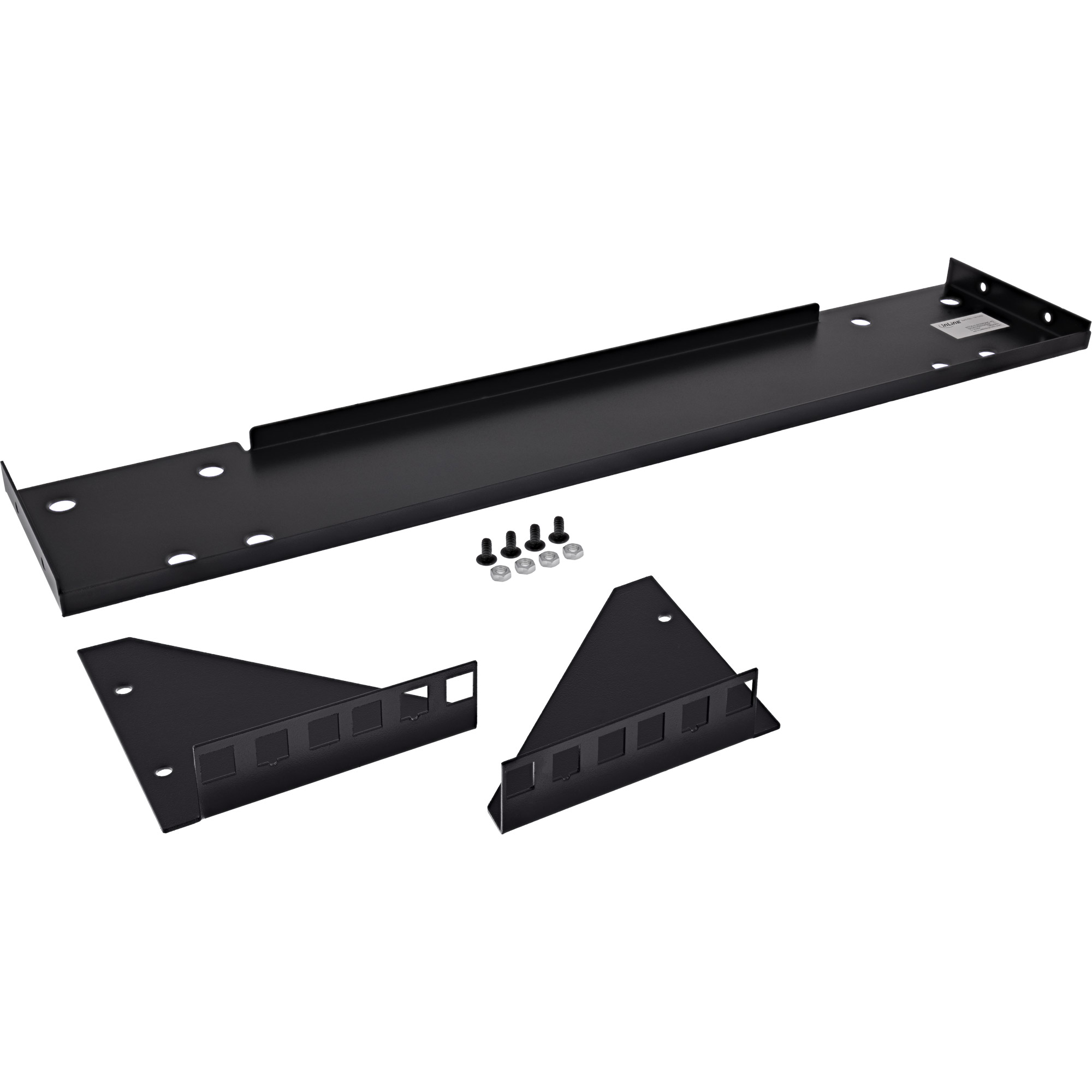 InLine® 19" Rack zur Untertisch-Montage, 2HE, schwarz