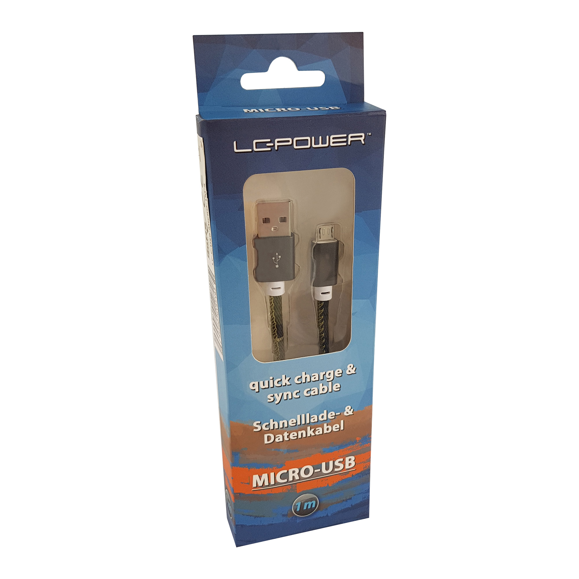 LC-Power LC-C-USB-MICRO-1M-5 USB A zu Micro-USB Kabel, Camouflage grün, 1m LC-Power LC-C-USB-MICRO-1M-5 USB A zu Micro-USB Kabel, Camouflage grün, 1m