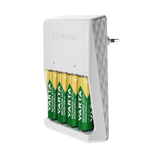 Varta 57657 101 451 Plug Charger inkl. 4x AA 56706 