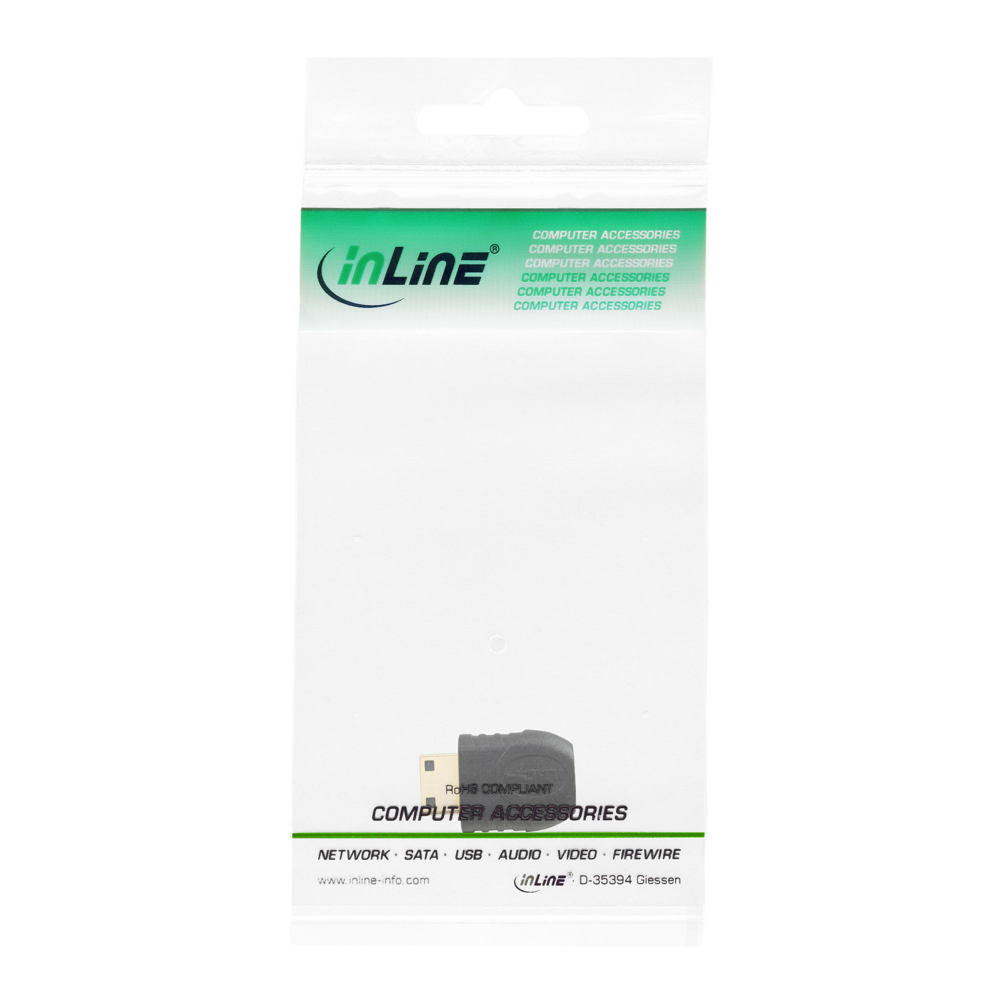 Inline® HDMI Adapter, Mini HDMI C Stecker auf Micro HDMI D Buchse