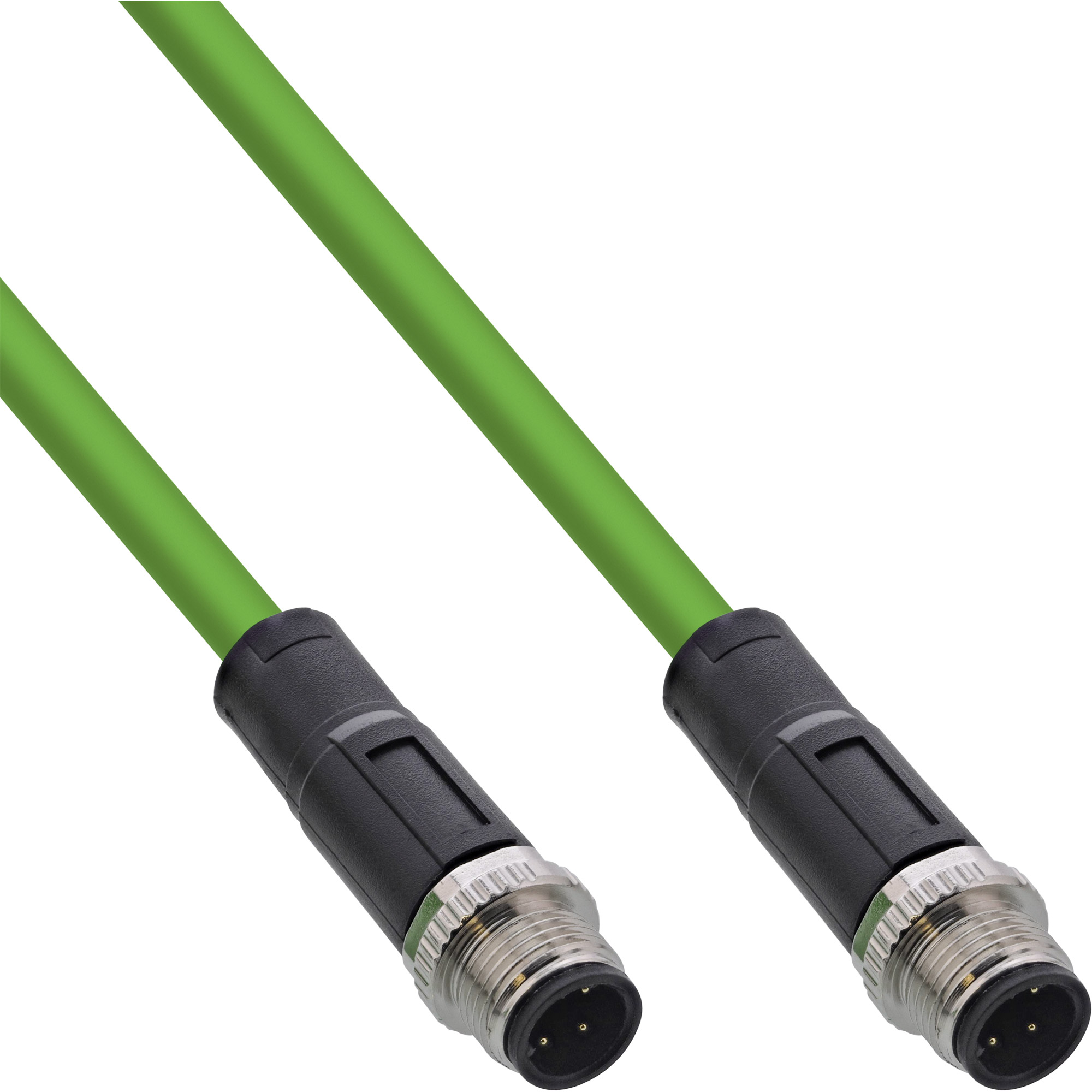 InLine® Industrie Netzwerkkabel, M12 4-pin D-kodiert Stecker/Stecker, PUR, 1m InLine® Industrie Netzwerkkabel, M12 4-pin D-kodiert Stecker/Stecker, PUR, 1m