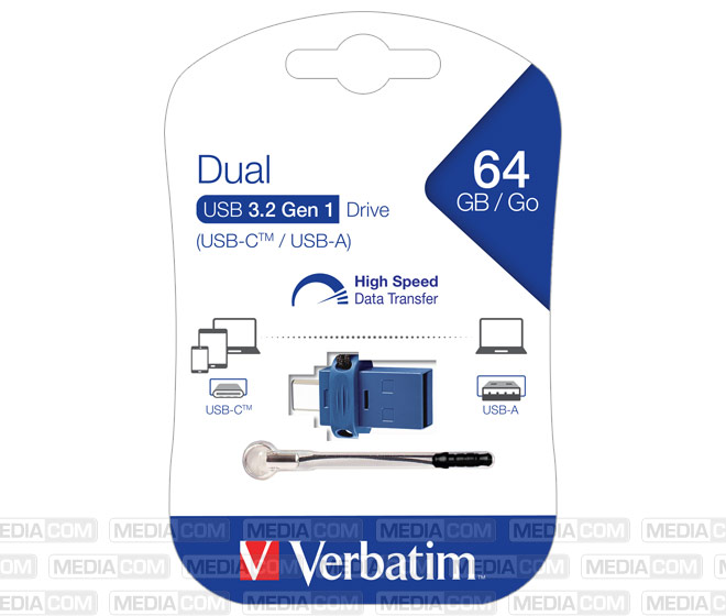 USB 3.2 Stick 64GB, Dual Drive