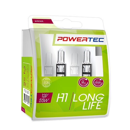 Powertec Long Life H1 - P14.5s 55W 12V Duo