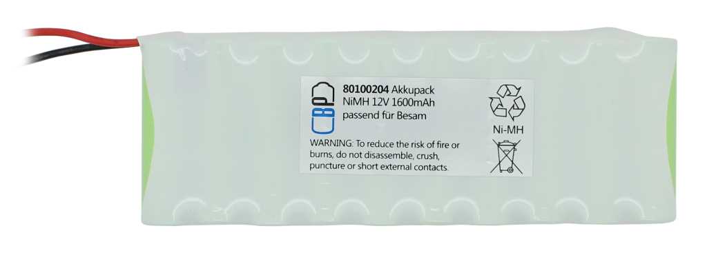 Akku für Türsteuerung NiMH 12V 1600mAh passend für Besam Akku für Türsteuerung NiMH 12V 1600mAh passend für Besam