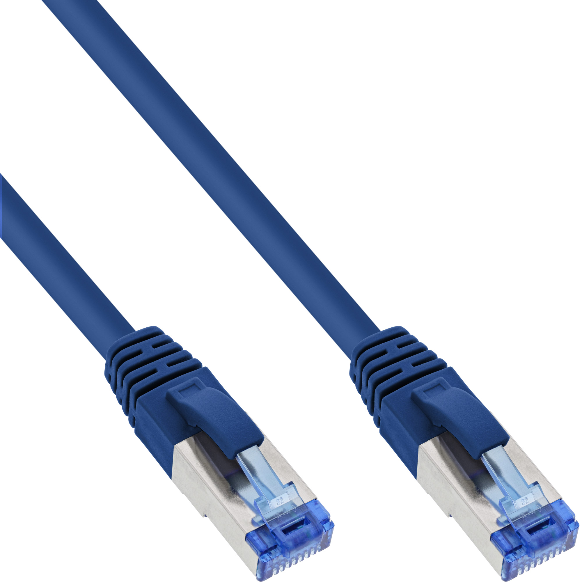 1m - 70er B-Pack InLine® Patchkabel, S/FTP, Cat.6A, halogenfrei, CU blau 1m - 70er B-Pack InLine® Patchkabel, S/FTP, Cat.6A, halogenfrei, CU blau