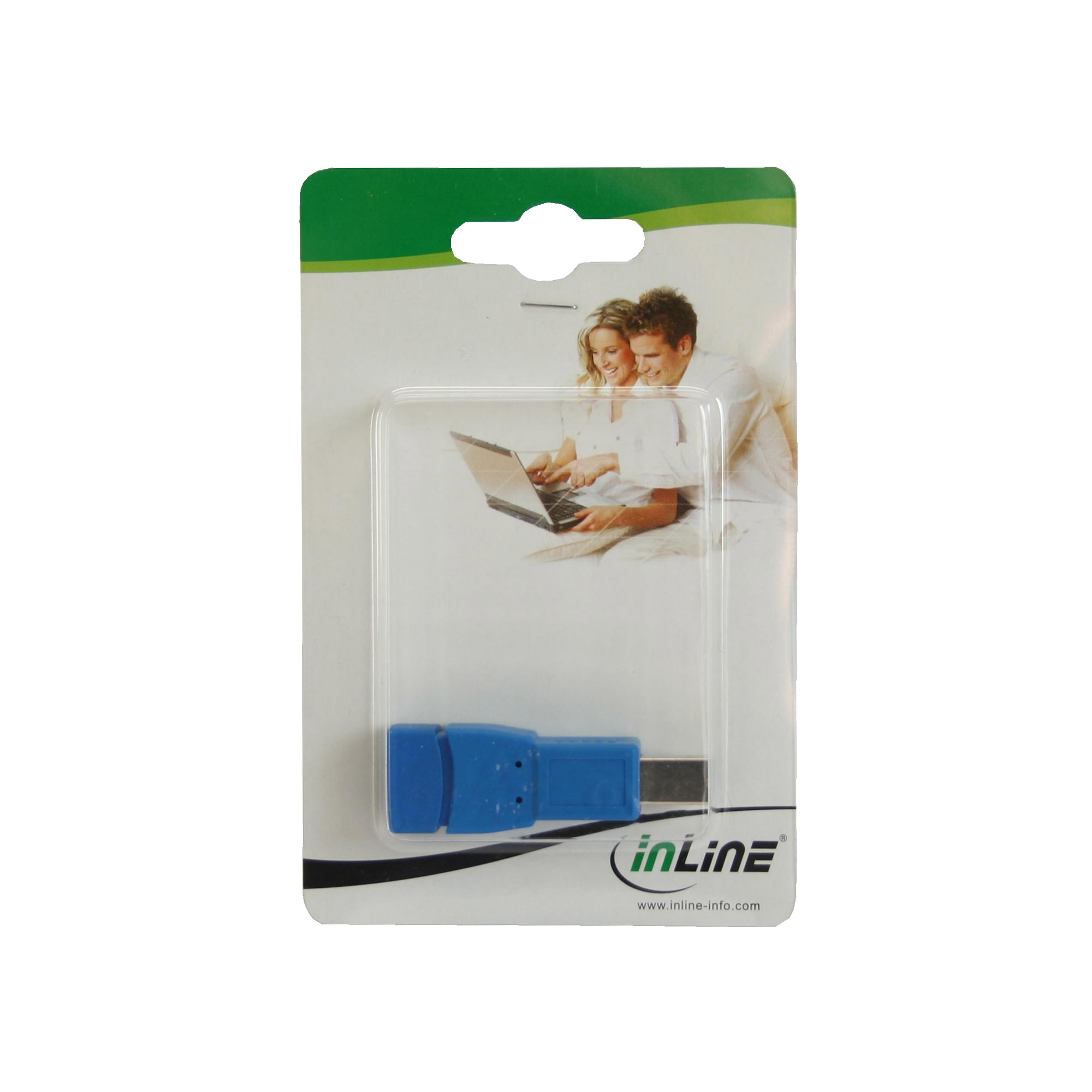 Inline® USB 3.0 Adapter, Buchse A auf Stecker B