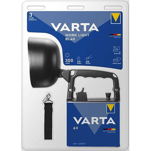 Varta 18660 Work Light BL40 LED 1x Varta 435 High Energy 6V inkl.