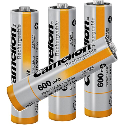 4x Camelion NiMH AAA Micro 600mAh HR03 Classic Akku