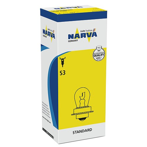 NARVA S3 15W P26S 12V 15W P26s 2 WHEELER