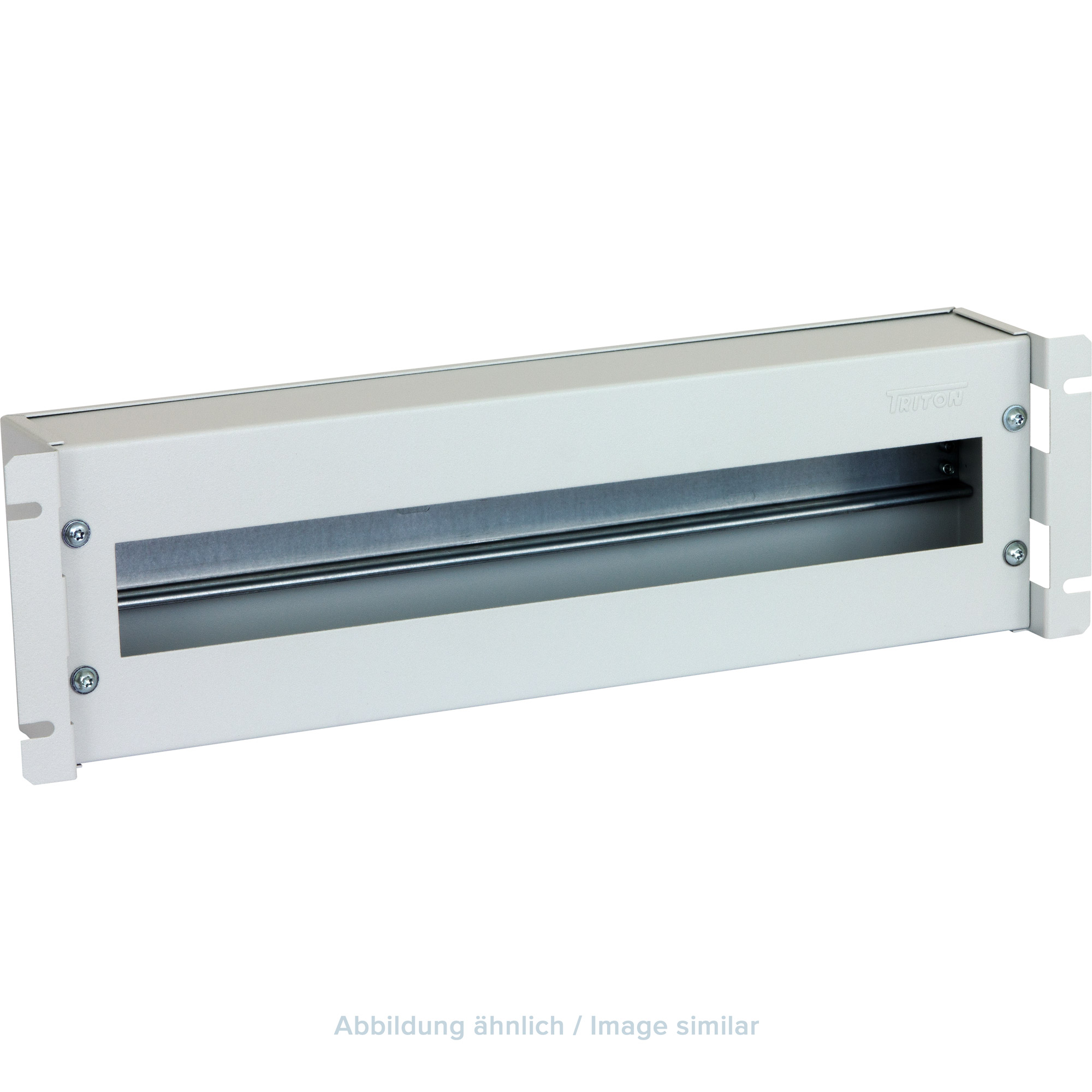 Triton RAC-JL-X02-A1 19" Schutzschalterleiste 3HE mit Hutschiene/Abdeckung, grau