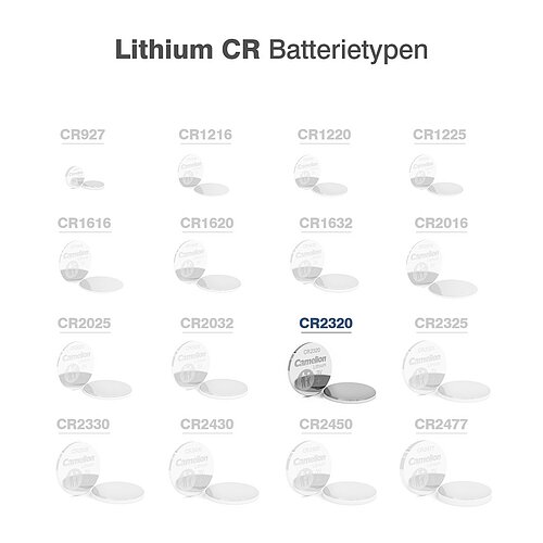 10x Camelion CR2320 Lithium Knopfzelle 3V Batterie 10x Camelion CR2320 Lithium Knopfzelle 3V Batterie