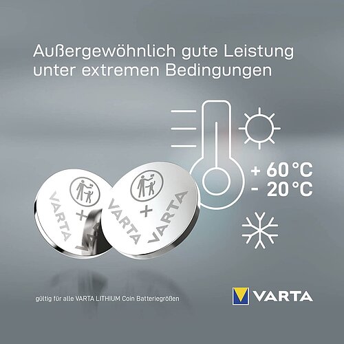 10x Varta CR2032 Lithium Knopfzelle 3V Batterie