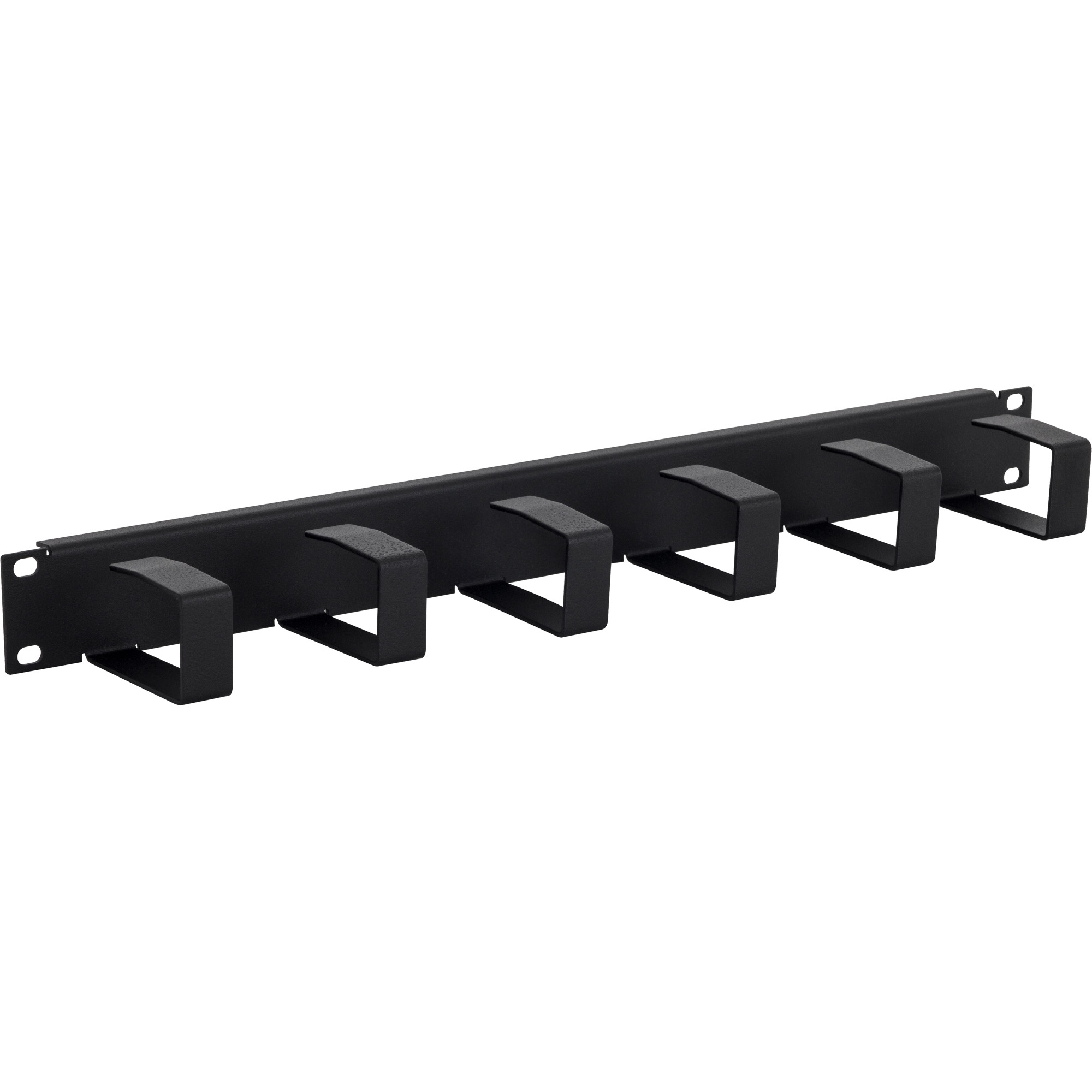 Triton RAB-VP-X21-A1 19" Kabelführungspanel 1HE, 6 MetallBügel 40x70mm, schwarz