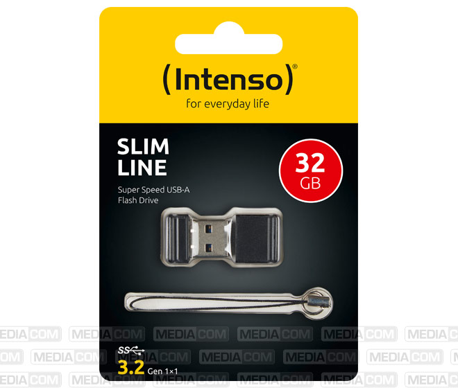 USB 3.2 Stick 32GB, Slim Line, schwarz