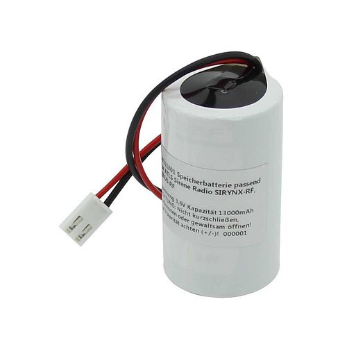 Speicherbatterie 3,6V passend für ATLS Sirene Radio SIRYNX-RF, SIRUS-RF Speicherbatterie 3,6V passend für ATLS Sirene Radio SIRYNX-RF, SIRUS-RF