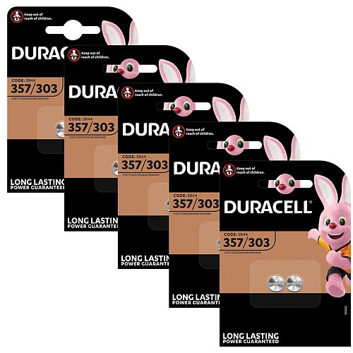 SR44 357 / 303 MultiDrain Silberoxid Batterie Duracell 1,55 V - 10er Verpackung