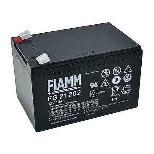 Fiamm FG21202 12V 12Ah 6,3mm Faston Fiamm FG21202 12V 12Ah 6,3mm Faston