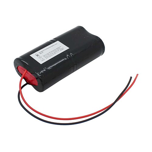 Notleuchtenakku NiCd 4,8V 4500mAh L2x2 Mono D mit 200mm Kabel einseitig Notleuchtenakku NiCd 4,8V 4500mAh L2x2 Mono D mit 200mm Kabel einseitig