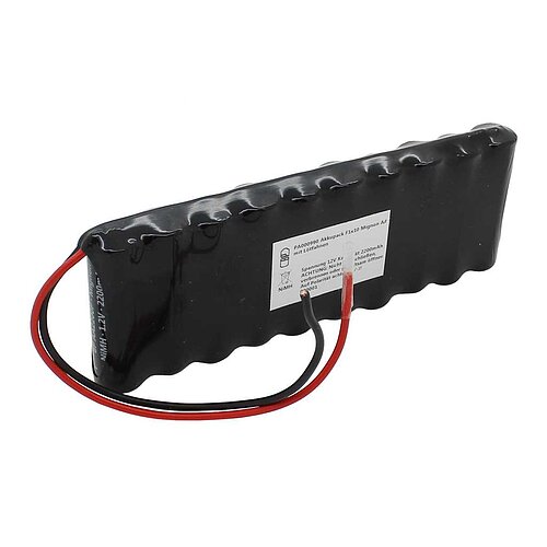 Akkupack NiMH 12V 2200mAh F1x10 Mignon AA mit 150mm Kabel