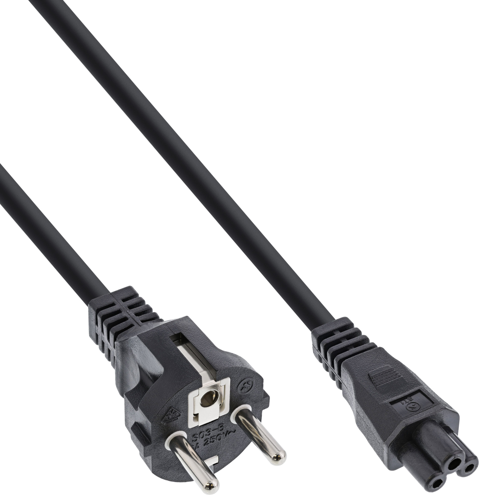 Inline® Netzkabel für Notebook, 3pol Kupplung, schwarz, 10m Inline® Netzkabel für Notebook, 3pol Kupplung, schwarz, 10m