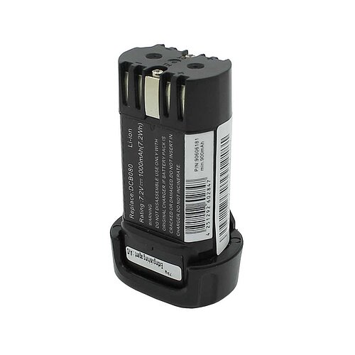 Werkzeugakku LiIon 7,2V 1Ah ersetzt Dewalt DCB080