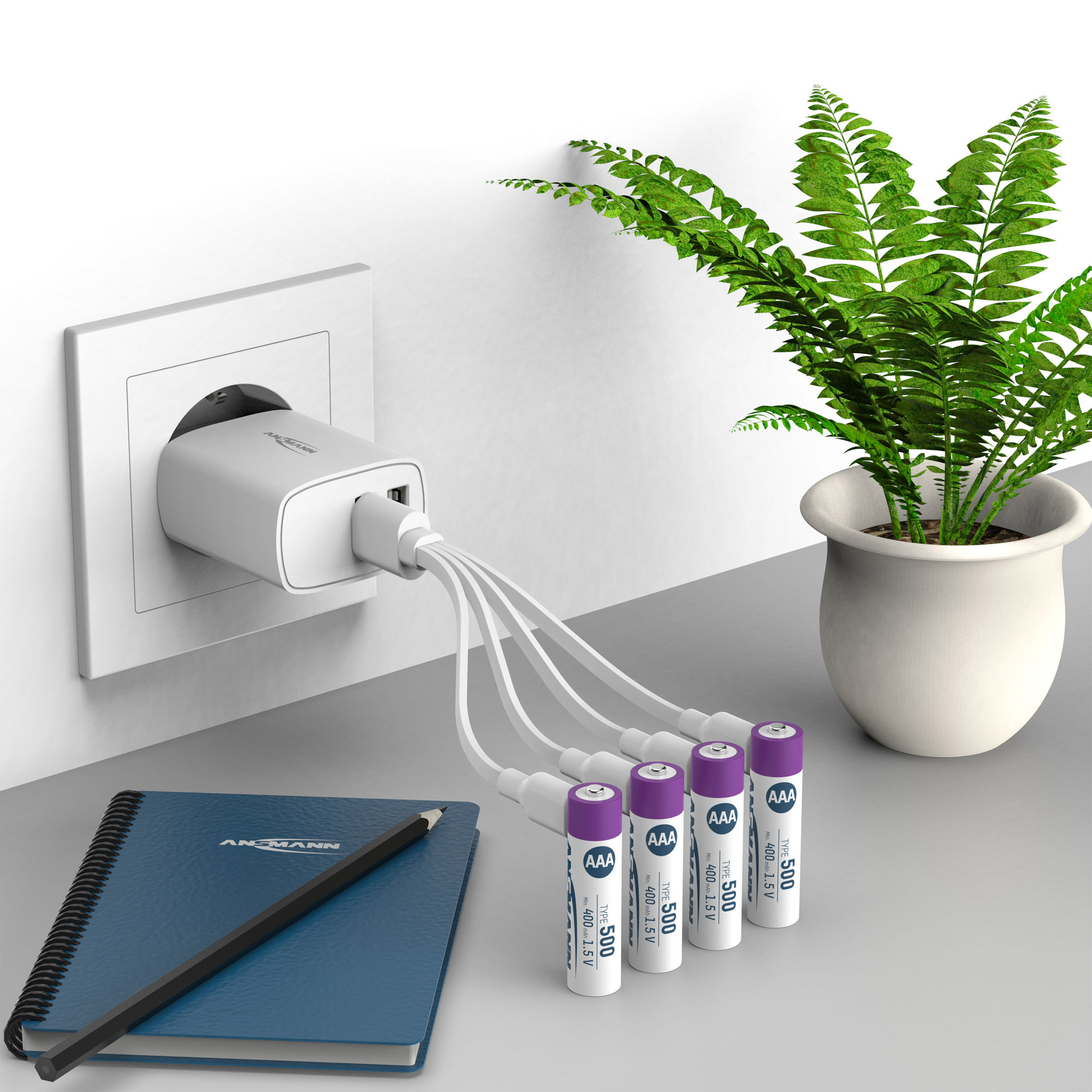 Ansmann Li-Ion AAA Micro 500mAh HR03 Akku 1.5V - 4er Verpackung Ansmann Li-Ion AAA Micro 500mAh HR03 Akku 1.5V - 4er Verpackung