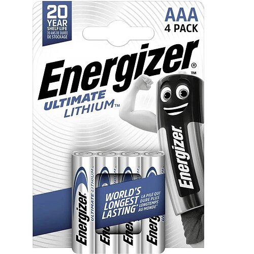 Energizer Ultimate AAA Micro FR03 Lithium Batterie - 100er Verpackung Energizer Ultimate AAA Micro FR03 Lithium Batterie - 100er Verpackung